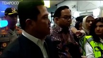 Ke Bandara Soetta, Erick Thohir Cek Fasilitas Antisipasi Corona