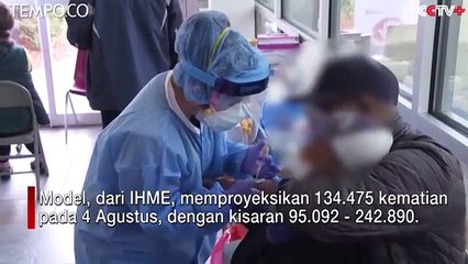 Universitas Washington Prediksi Kematian akibat COVID-19 di AS Lebih dari 134 Ribu