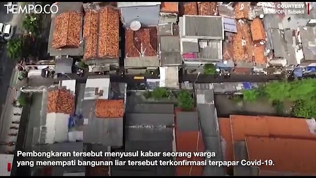 Penghuni Positif Covid-19, Dua Bangunan di Tamansari Dibongkar