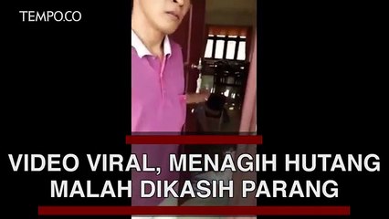Video Viral, Menagih Utang Malah Dikasih Parang, Ini yang Terjadi