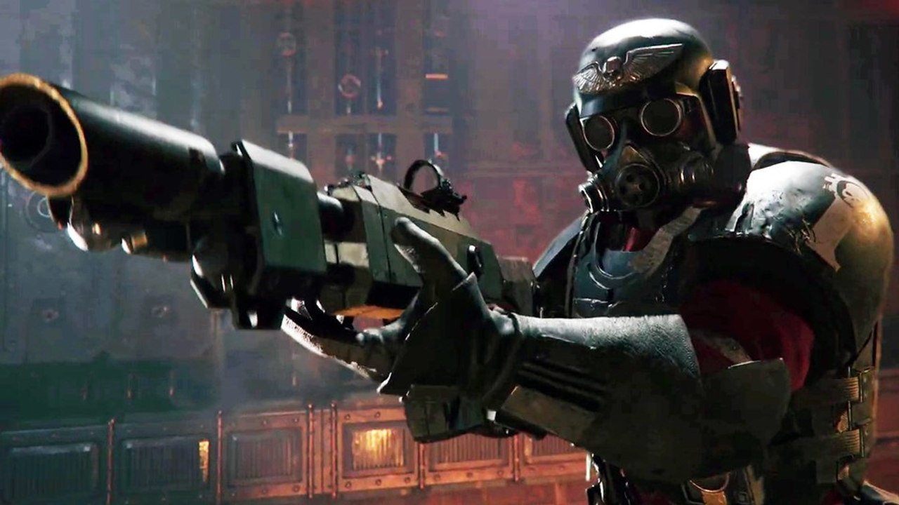 Im Gameplay-Trailer zu Warhammer 40K Darktide heißt es: Vier gegen die Chaos-Horde