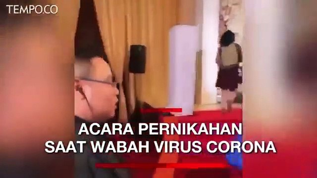 Virus Corona, Acara Pernikahan Viral Gunakan Hand Sanitizer
