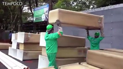 Korban Akibat Corona 14 Ribu Jiwa, Brasil Buat Pemakaman Vertikal