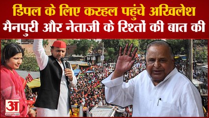 Mainpuri: Dimple yadav के लिए प्रचार प्रसार के लिए करहल पहुंचे Akhilesh yadav, नेताजी को किया याद