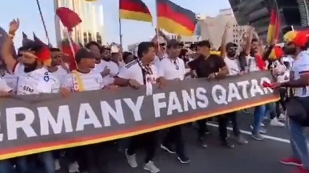 Katar: Video von "deutschen Fans" sorgt für Verwirrung