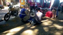 Motociclista fica ferido ao se envolver em acidente de trânsito no Cancelli