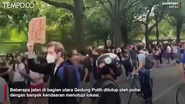 Demonstrasi George Floyd Meluas Hingga Depan Gedung Putih