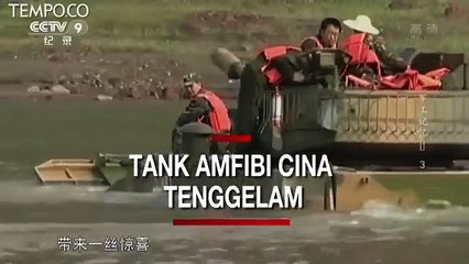 Dirancang untuk Caplok Taiwan, Tank Amfibi Cina Tenggelam, Netizen Ngakak