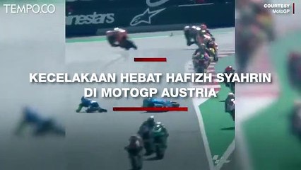 Kecelakaan Hebat MotoGP Austria, Syahrin Tersungkur di Pinggir Lintasan