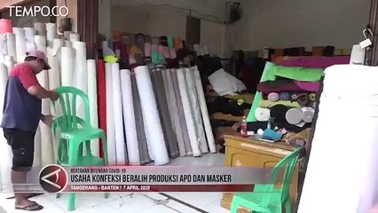 Usaha Konfeksi Beralih Produksi APD dan Masker