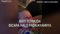 Momen Ajaib, Ini Bayi Termuda Bisa Menyapa Halo pada Ayahnya