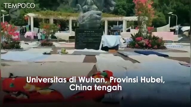 Universitas Wuhan Buka Kembali, Mahasiswa Ramai Menjemur Selimut