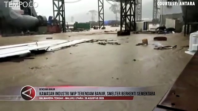 Kawasan Industri IWIP Terendam Banjir, Smelter Berhenti Sementara