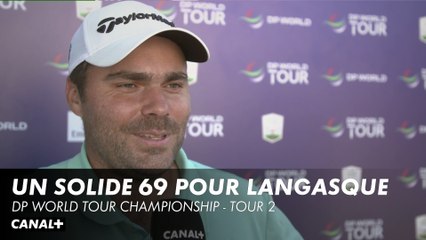 Superbe journée pour #RomainLangasque avec un solide 69 (-3) - DP World Tour Championship 2ème tour