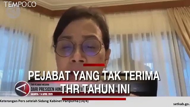 Pejabat yang Terima dan Tak Terima THR Lebaran Tahun Ini