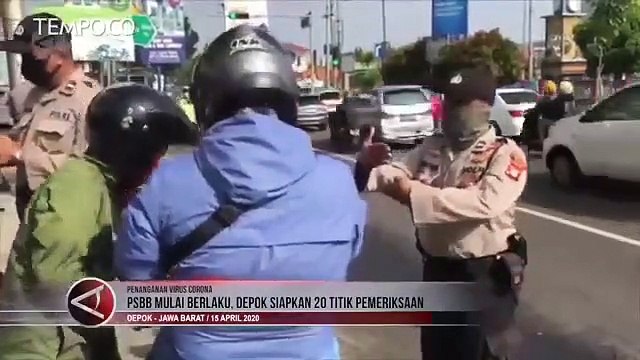 PSBB Mulai Berlaku, Depok Siapkan 20 Titik Pemeriksaan