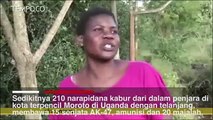210 Narapidana Kabur Telanjang Bawa AK-47 dan 20 Majalah di Uganda