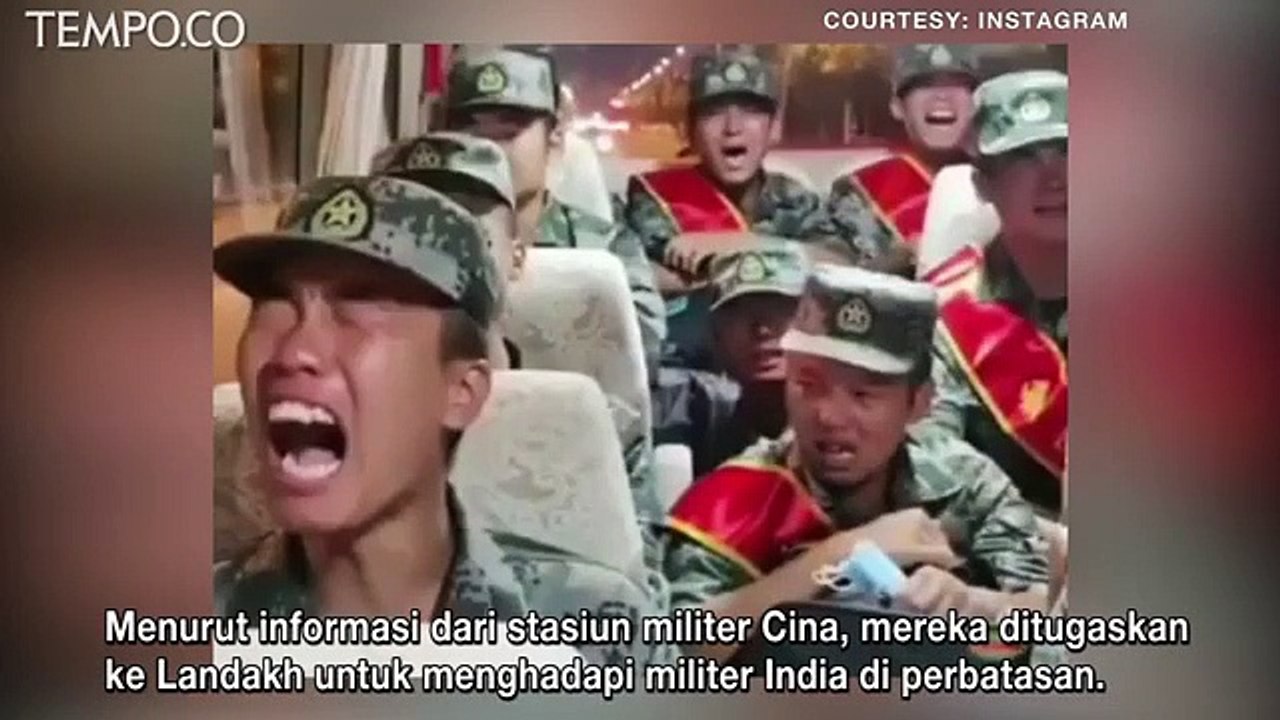 Viral Video Tentara Cina Menangis saat Dikirim ke Landakh, Perbatasan Cina-India