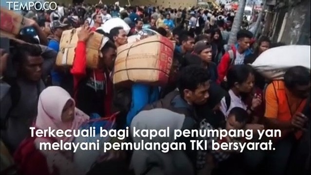 Larangan Kapal Penumpang Layanan Mudik Hingga 31 Mei 2020