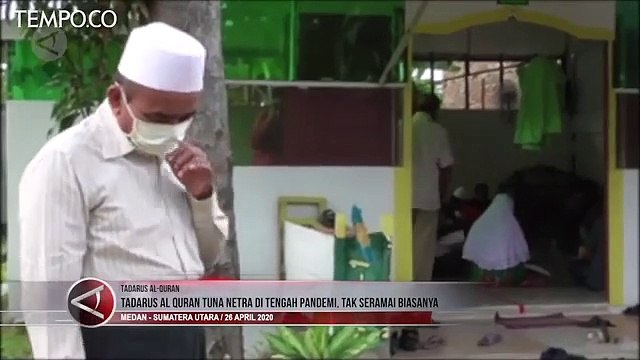 Tadarus Al Quran Tuna Netra di Tengah Pandemi, Tak Seramai Biasanya