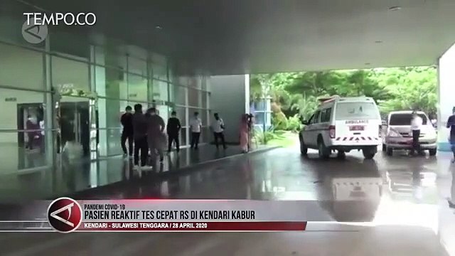 Pasien Reaktif Tes Cepat di RS Kendari Kabur