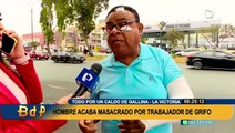 La Victoria: Hombre denuncia que trabajadores de un grifo lo agredieron hasta fracturarle un brazo
