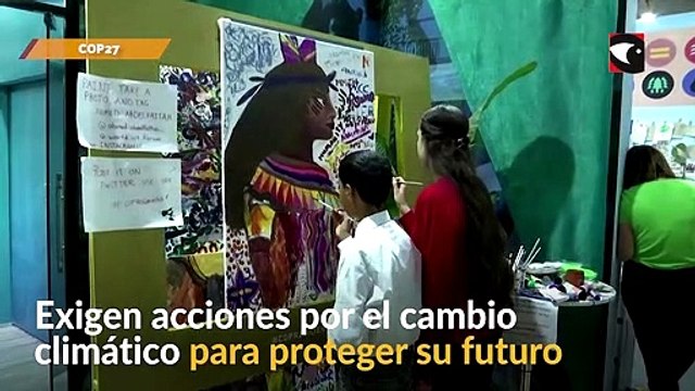 (Reuters) Jóvenes activistas climáticos exigen soluciones en la cumbre