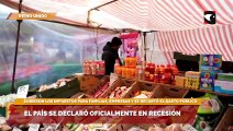 El país se declaró oficialmente en recesión