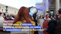 Déserts médicaux: internes et étudiants en médecine dans la rue