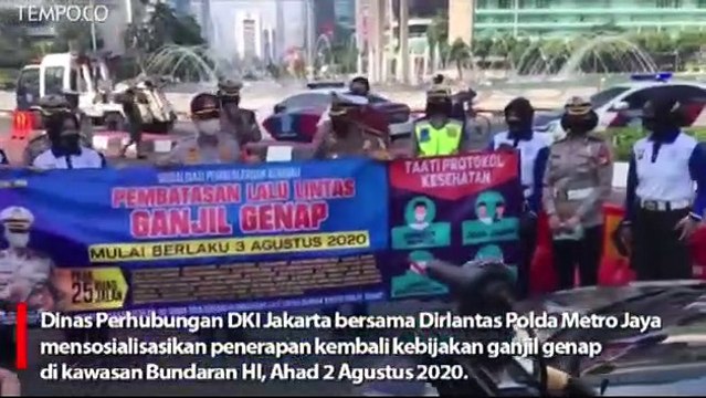 Sosialisasi Penerapan Kembali Kebijakan Ganjil Genap