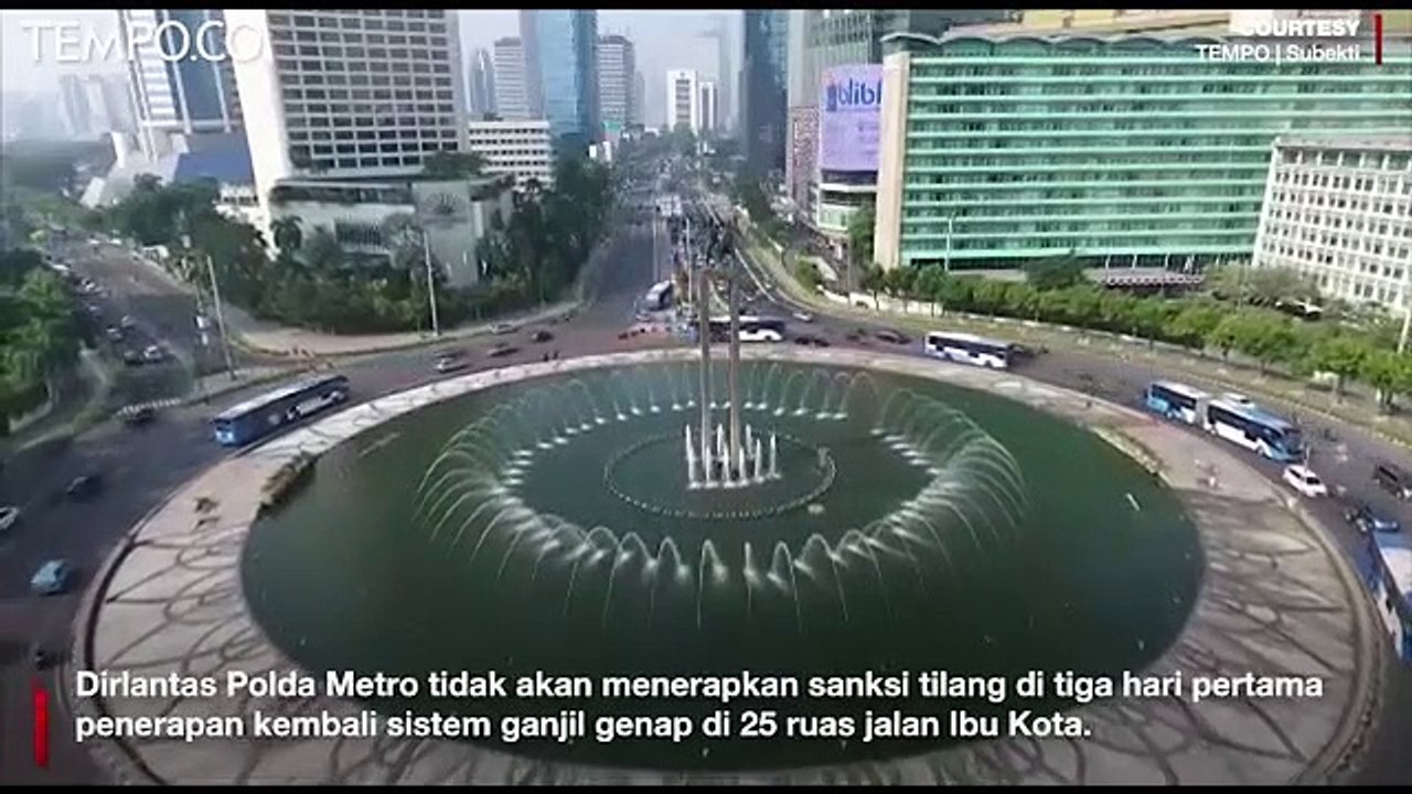 Ganjil Genap Kembali Diterapkan, Sanksi Tilang Ditiadakan di 3 Hari Pertama