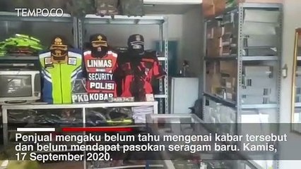 Suasana Toko Pakaian dan Perlengkapan Seragam Satpam