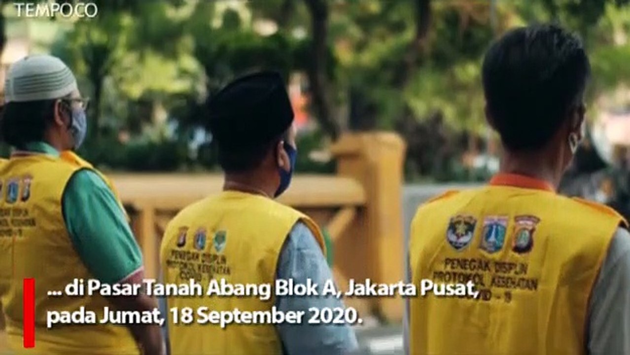 Operasi Yustisi Tertib Masker di Pasar Tanah Abang