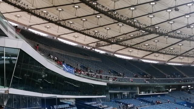 L'ambiance dans le stade avant Belgique-Egypte