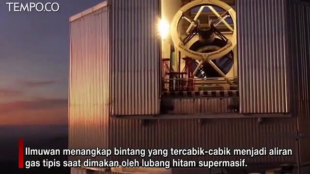 Ini Rekaman Bintang Tercabik-cabik dan Ditelan Lubang Hitam Supermasif