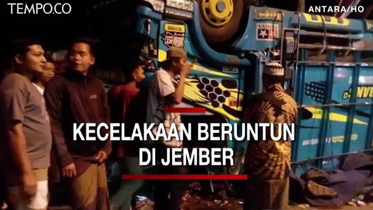 Detik-detik Kecelakaan Beruntun di Jember, Sedikitnya 5 Tewas