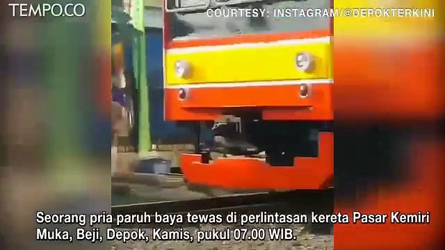 Terungkap, Pria yang Tewas Tertabrak Kereta di Depok adalah ASN