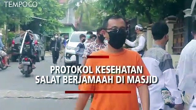 Cegah Covid-19, Terapkan Protokol Kesehatan saat Salat Berjamaah di Masjid