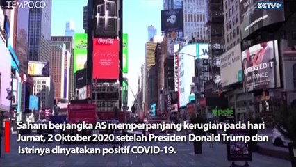 Pasar Saham AS Anjlok, Setelah Trump Dinyatakan Positif COVID-19