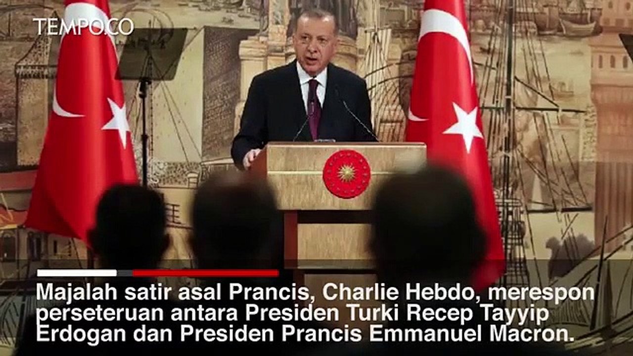 Turki Kecam Karikatur Erdogan dari Charlie Hebdo