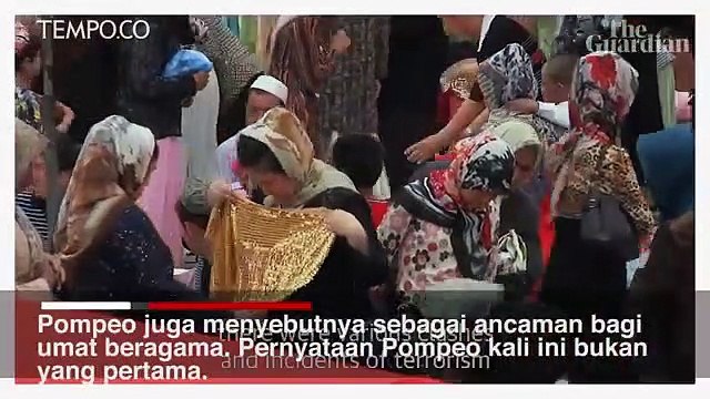Menlu AS Sebut Muslim Uighur Dipaksa Makan Babi, Ini Respons Pejabat Cina