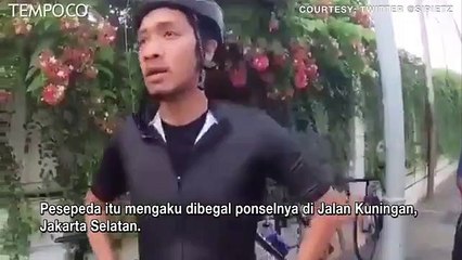 Viral, Pesepeda Mengaku Dibegal di Kuningan, Jakarta Selatan, Ponsel Dirampas