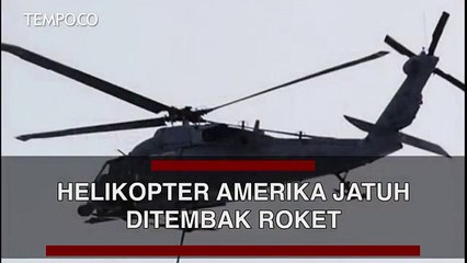 Mengenaskan, Helikopter Amerika Hancur Ditembak Roket Milisi Suriah