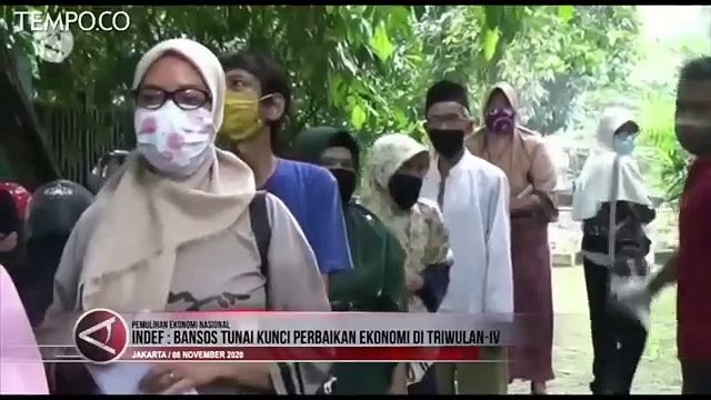 INDEF Menilai Bansos Tunai Jadi Kunci Perbaikan Ekonomi