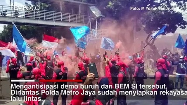 Buruh dan Mahasiswa Kembali Demo Tolak Omnibus Law Hari Ini
