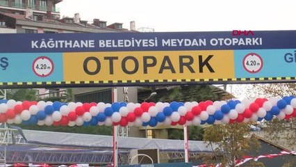 İSTANBUL-KAĞITHANE'DE 'MEYDAN AÇIK OTOPARKI' HİZMETE AÇILDI