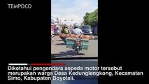 Video Viral, Bawa Jenazah dengan Bronjong di Atas Motor, Hebohkan Warga