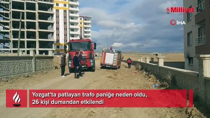 Yozgat'ta 10 katlı binanın bodrumunda yangın; 26 kişi dumandan etkilendi