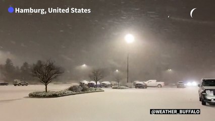 Snowstorms batter upstate New York and Ontario