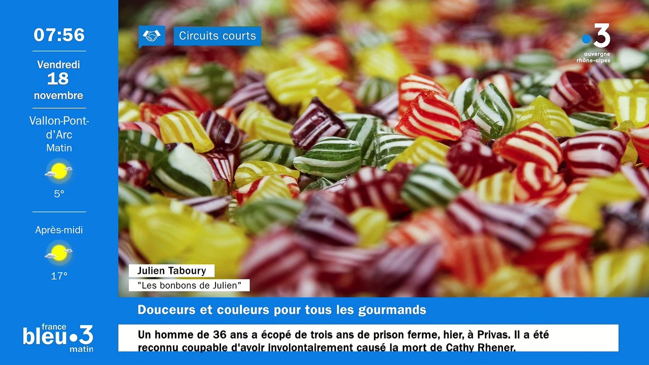 À Bourg-Argental, une fabrique artisanale de confiseries, Les bonbons de Julien